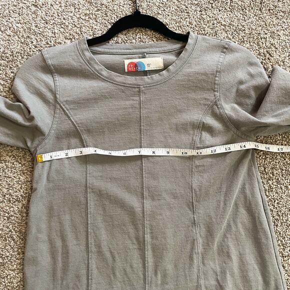 Free People Beach Portia Mini Dress Green Gray Cotton XS - Picture 6 of 8